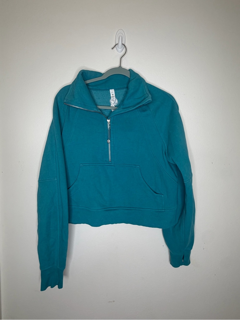 lululemon athletica Teal Half-Zip Pullover Hoodie
